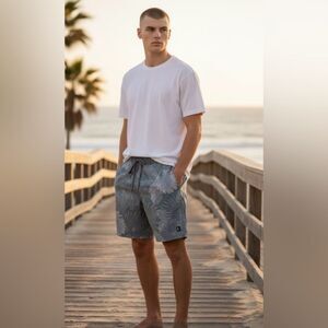 NWT LinkSoul John Asworth Storm Palm Leaf Hybrid Shorts Liner - Size XXL
